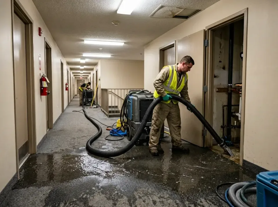 multi-unit-apartment-hallway-f-005 — frequently asked questions, Emergency Burst Pipe Water Extraction & Removal in Merrifie…